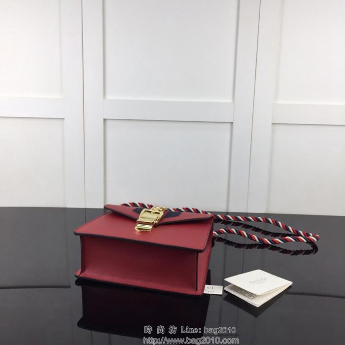 GUCCI古馳 新款 專櫃品質 原單 470270 紅色 手提 單肩 斜挎包HY1327